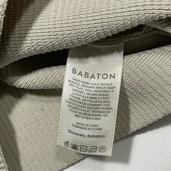 Aritzia | Babaton Sculpt Knit Polo Cropped Beige Size 2XS - Picture 8 of 9